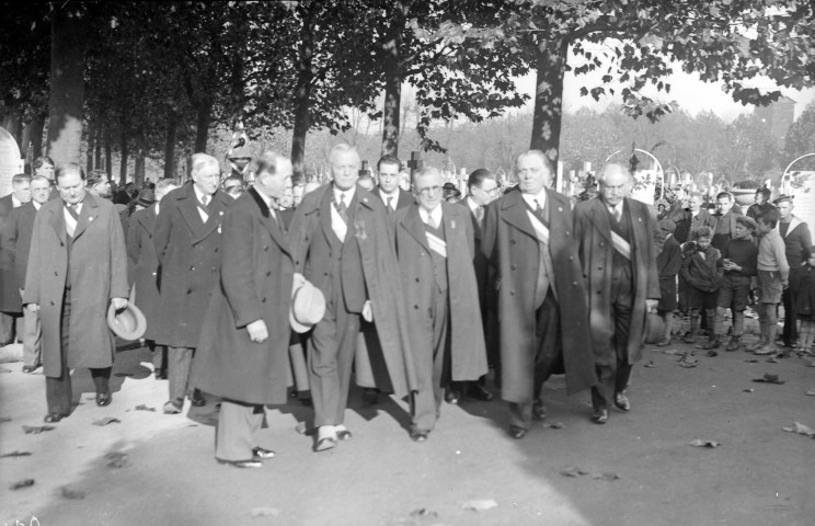 Cérémonie du 11 novembre 1938