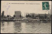 364 - Boulogne-Billancourt: rue et ponton des peupliers.