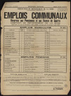 Emplois communaux réservés aux pensionnés et aux veuves de guerre habitant le département de la Seine, Recrutement à Boulogne-Billancourt d'une femme de service-berceuse.