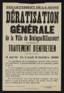 Dératisation générale de la ville de Boulogne-Billancourt : traitement d'entretien,