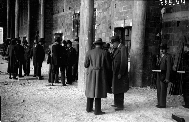 Nouvel hôtel de ville, visite des travaux