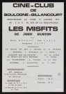 Ciné-Club de Boulogne-Billancourt, réouverture le lundi 13 janvier 1975 : Les Misfits, de John Huston,