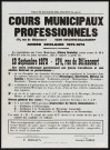 Cours municipaux professionnels, année scolaire 1973-1974,