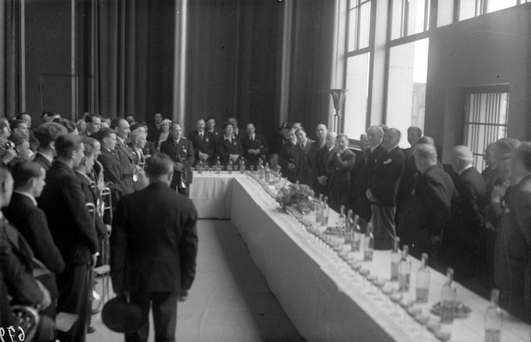 Réception de la fanfare ouvrière de Roubaix (24 juillet 1937)