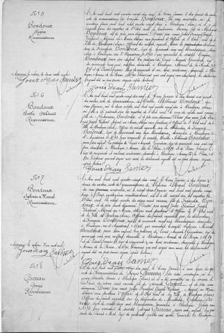 Naissance, enregistrement : Registre de 1899