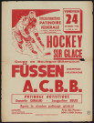 Hockey sur glace, Füssen [contre] ACBB,