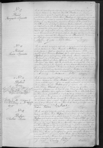 Naissance, enregistrement : Registre de 1890