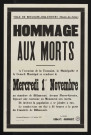 Hommage aux morts,