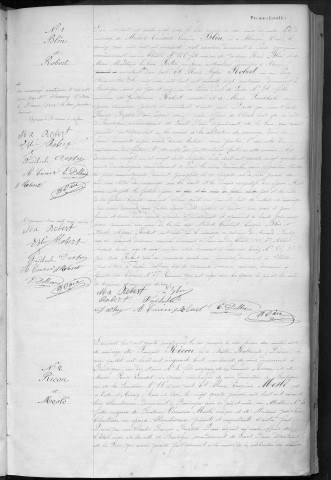 Mariage, enregistrement : Registre de 1885