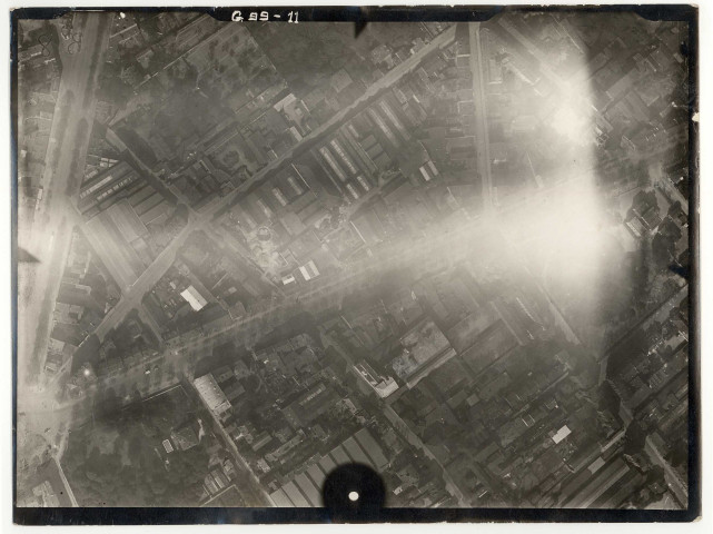 Boulogne-Billancourt, vues aériennes : Rond point Rhin et Danube, Avenue Jean-Baptiste Clément, Rue de Paris, Route de la Reine, Rue de Bellevue, Rue de Silly, Rue de Billancourt, Rue de l'Ancienne Mairie