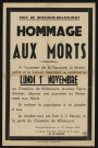 Hommage aux morts,