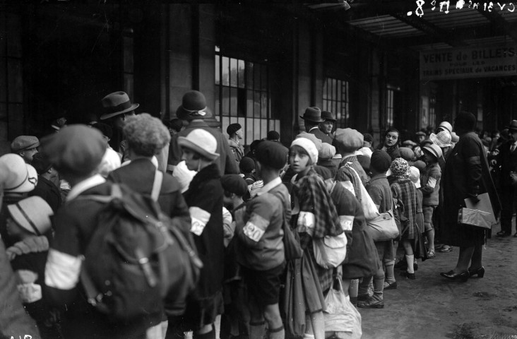 Colonies de vacances, gare de Lyon