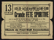 Grande fête sportive organisée par la municipalité et le comité des fêtes,