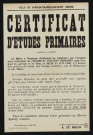 Certificat d'études primaires ,