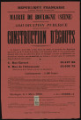 Adjudication publique [de la] construction d'égouts [rue Carnot et rue de l'Abreuvoir],