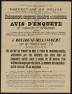 Avis d'enquête de commodo et incommodo : 73 rue de Saint-Cloud (bâtiments W2 et W10), Société anonyme des Usines Renault : installation d'un atelier de travail du bois à l'aide de machines-outils, actionnées par des moteurs [...].