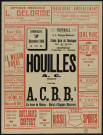 Football, championnat de Paris, championnat promotion 1re division : Houilles AC première contre ACBB, Nombreuses publicités d'entreprises.