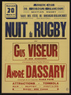 Nuit du rugby avec Gus Viseur et son ensemble,