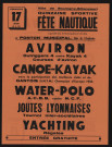 Quinzaine sportive, fête nautique , 1956 ou 1962.