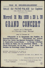 Mercredi 31 mai 1939 grand concert organisé par la municipalité et le patronage laïque municipal salle du Pathé-Palace (Le Capitole),