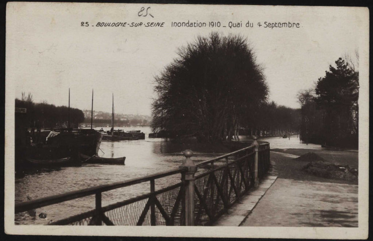 25 - Boulogne-sur-Seine. Quai du 4 Septembre.