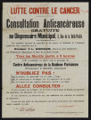 Lutte contre le cancer : consultation anticancéreuse gratuite au dispensaire municipal,