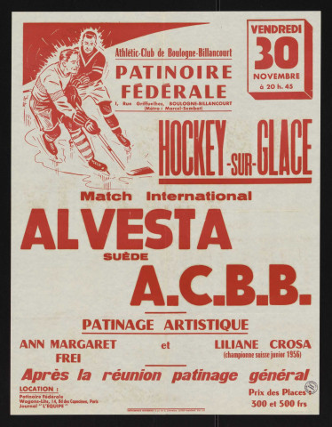 Hockey sur glace, Alvesta [contre] ACBB,