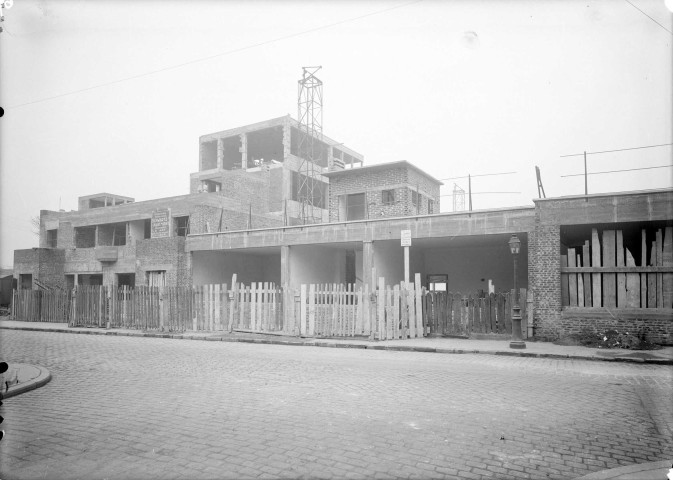 91 rue du Point du Jour, groupe scolaire des Moulineaux en construction