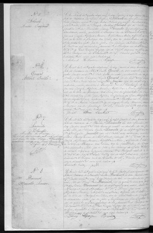 Naissance, enregistrement : Registre de 1889