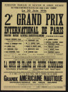 2e grand prix international de Paris : marathon nautique Alfortville-Charenton-Billancourt,