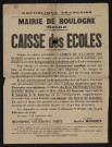 Caisse des écoles é,