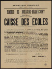 Caisse des écoles é,