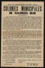 Colonies municipales de vacances 1949,