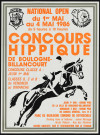 Concours hippique de Boulogne-Billancourt, National Open du 1er mai au 4 mai 1986,