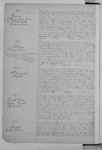 Naissance, enregistrement : Registre de 1919