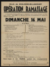 Opération ramassage [en faveur du Secours d'urgence aux sans-logis de l'Abbé Pierre et aux associations d'aide sociale],