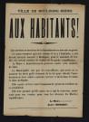 Aux habitants ! [au sujet des ouvriers et ouvrières de la blanchisserie en grève],